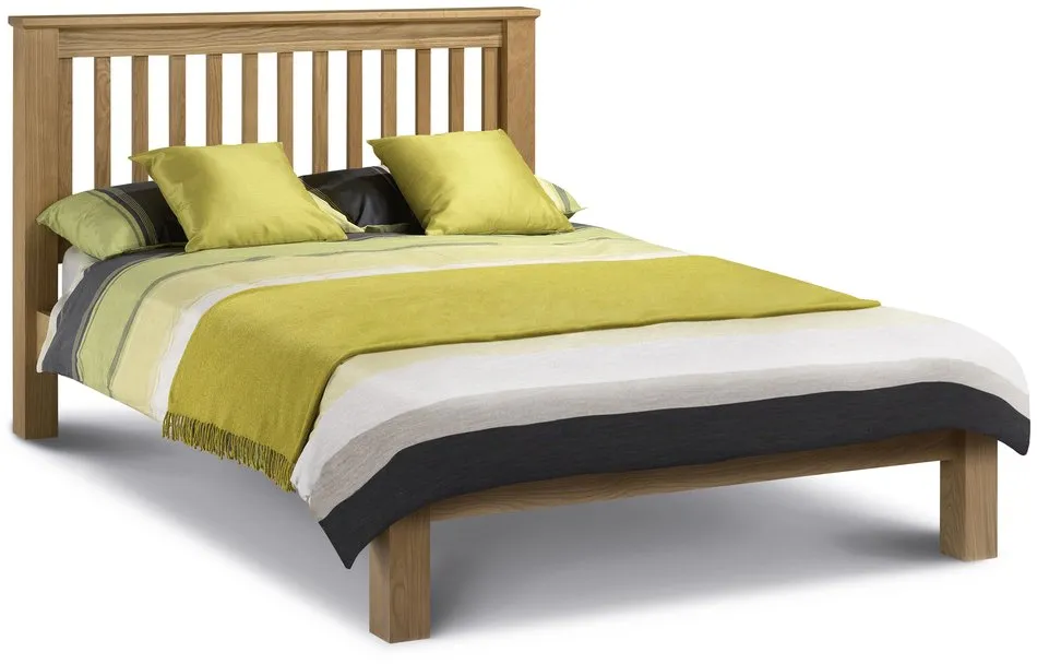 Julian Bowen Julian Bowen Amsterdam 5ft King Size Oak Wooden Bed Frame (Low Footend)