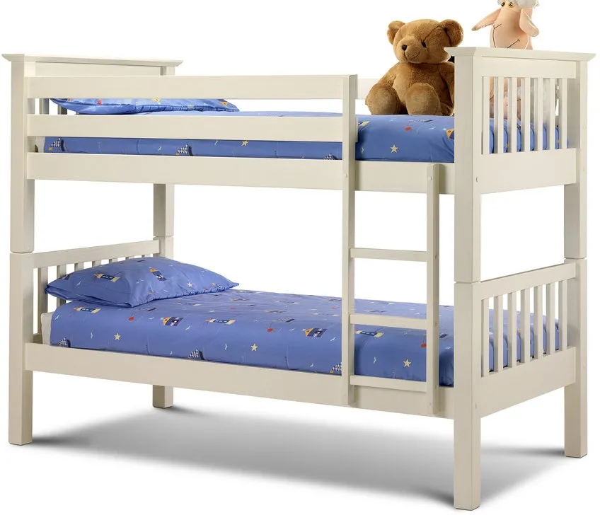 Julian Bowen Julian Bowen Barcelona 3ft Ivory Wooden Bunk Bed Frame