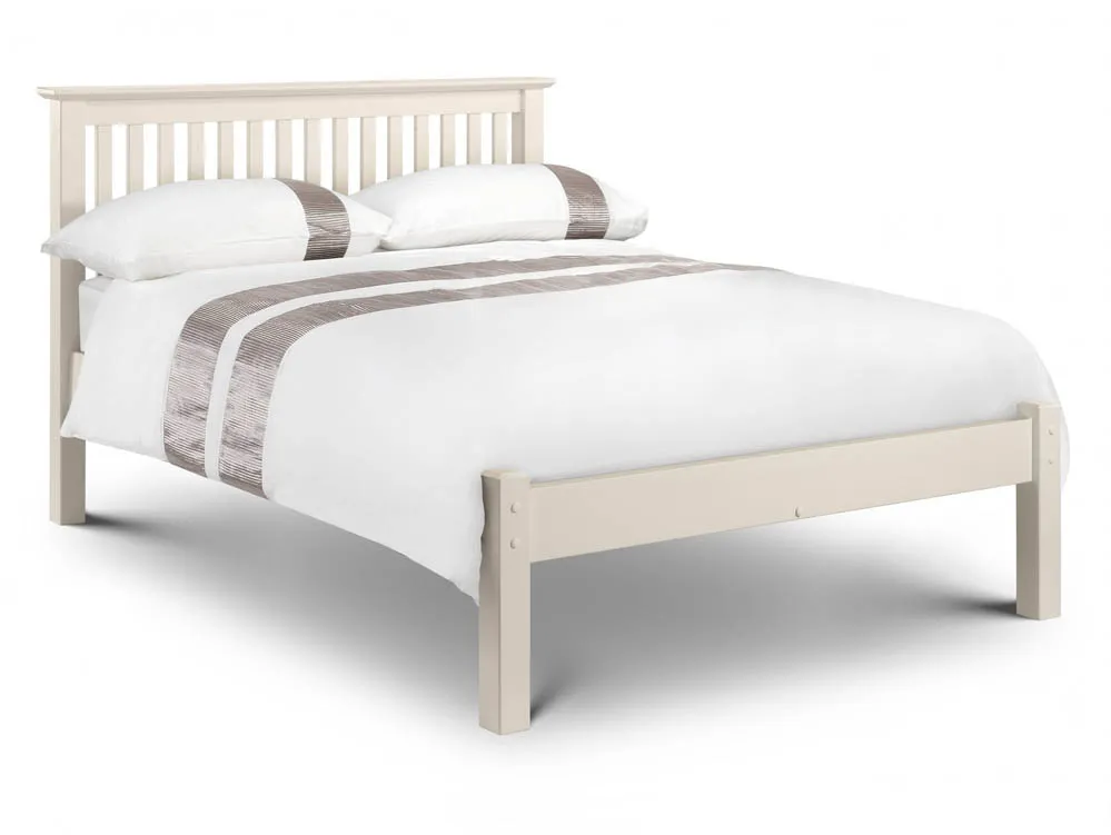 Julian Bowen Julian Bowen Barcelona 4ft Small Double Ivory Wooden Bed Frame (Low Footend)