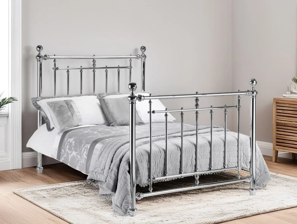 Julian Bowen Julian Bowen Empress 4ft6 Double Chrome Metal Bed Frame