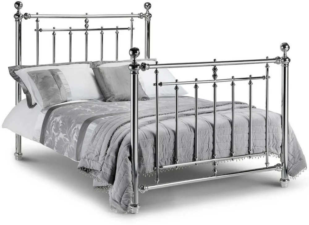 Julian Bowen Julian Bowen Empress 5ft King Size Chrome Metal Bed Frame