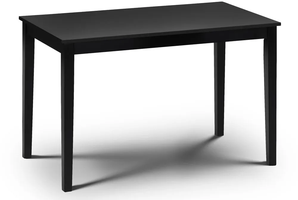 Julian Bowen Julian Bowen Hudson 114cm Black Dining Table