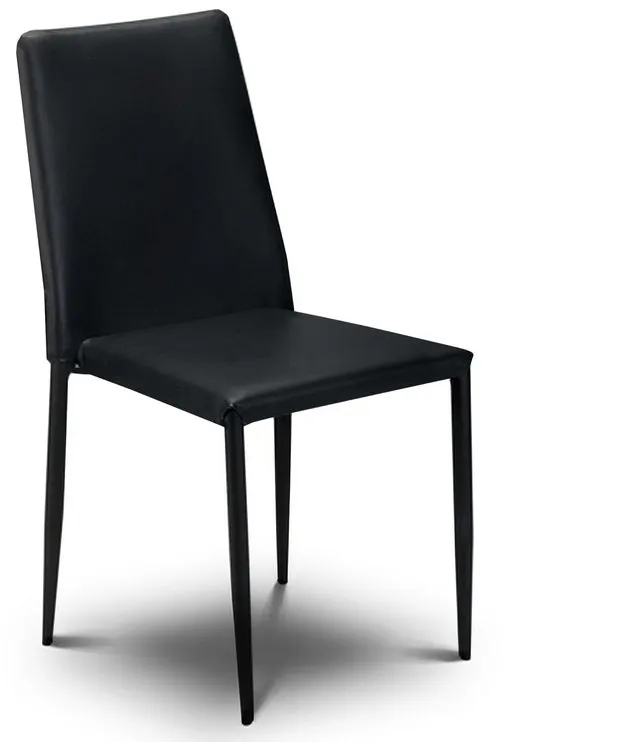 Julian Bowen Julian Bowen Jazz Black Faux Leather Dining Chair