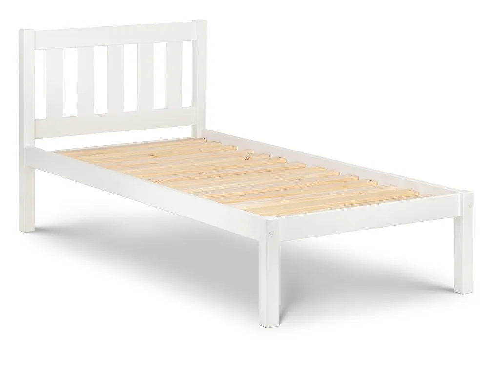 Julian Bowen Julian Bowen Luna 3ft Single Surf White Wooden Bed Frame