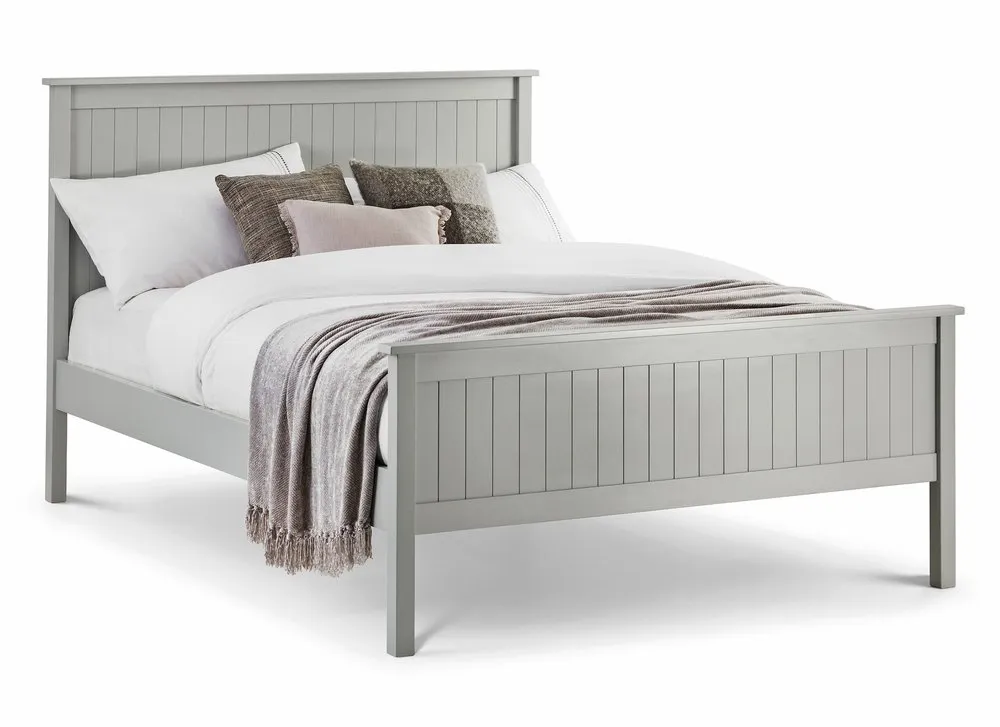 Julian Bowen Julian Bowen Maine 5ft King Size Dove Grey Wooden Bed Frame