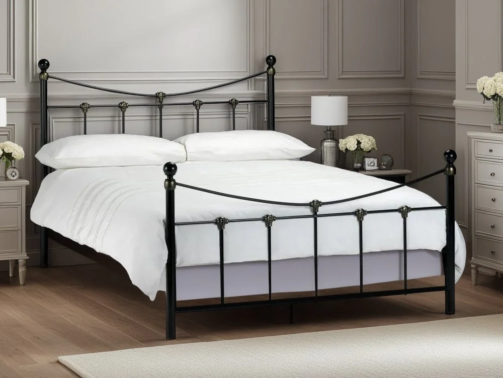 Julian Bowen Julian Bowen Rebecca 4ft6 Double Black Metal Bed Frame