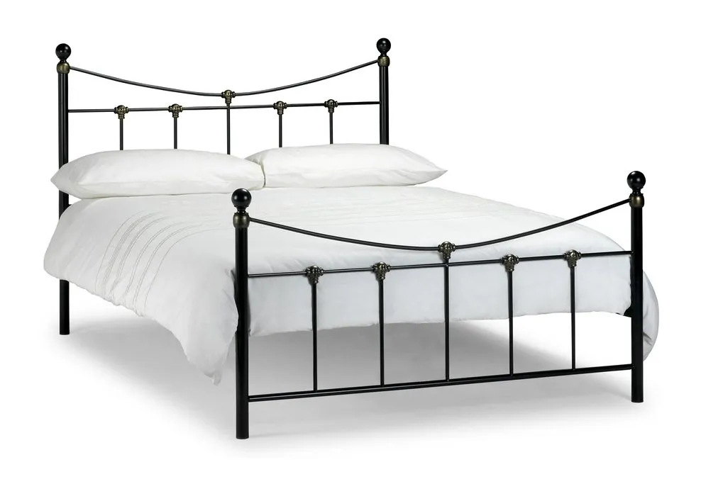 Julian Bowen Julian Bowen Rebecca 5ft King Size Black Metal Bed Frame