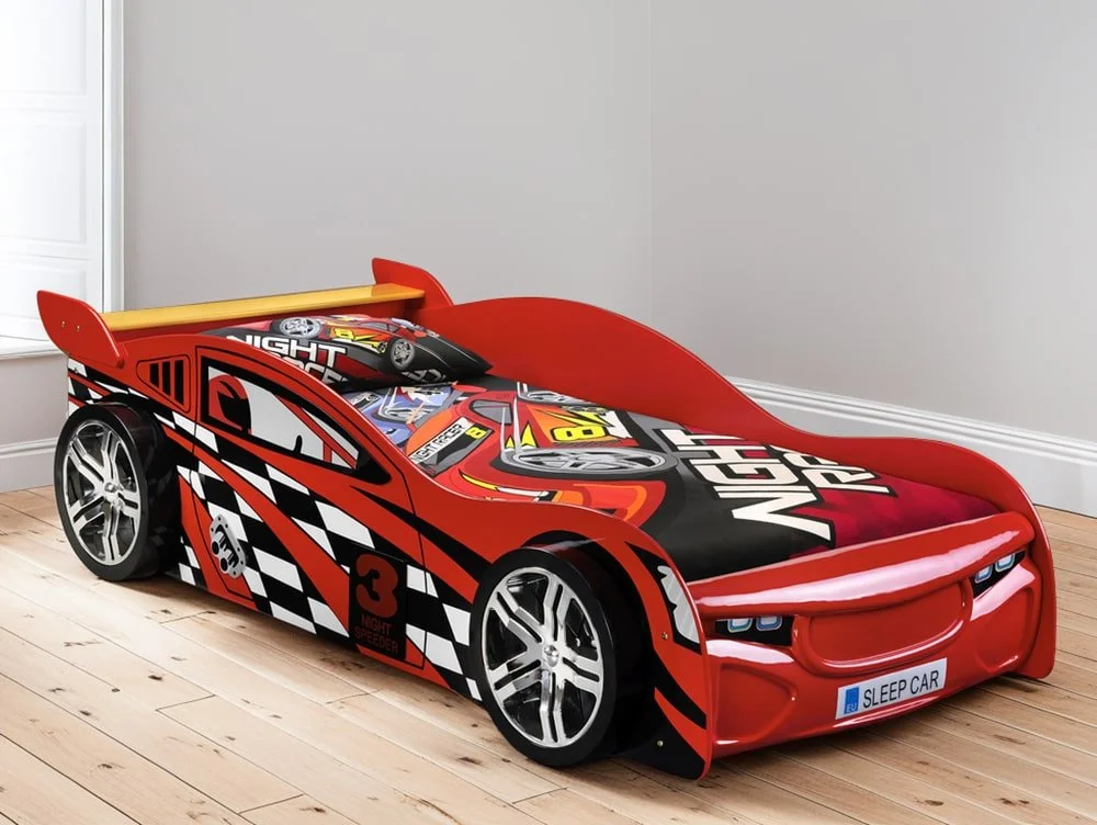 Julian Bowen Julian Bowen Scorpion 3ft Single Red Racing Car Bed Frame