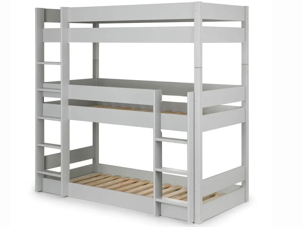 Julian Bowen Julian Bowen Trio 3ft Dove Grey Triple Wooden Bunk Bed Frame