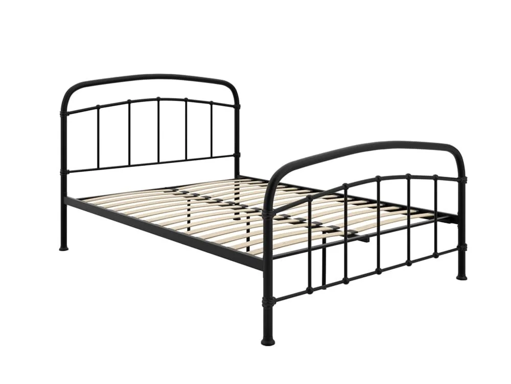 LPD LPD Halston 4ft6 Double Black Metal Bed Frame