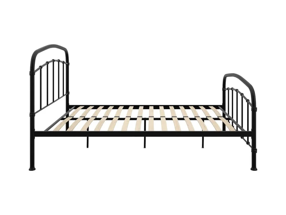 LPD LPD Halston 5ft King Size Black Metal Bed Frame