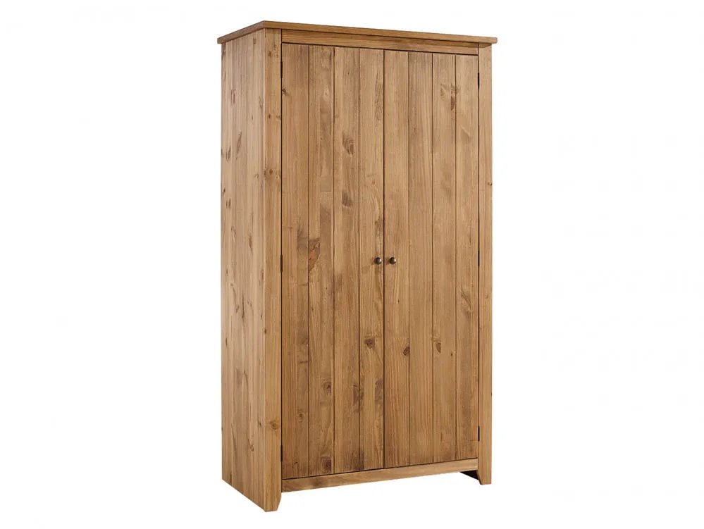 LPD LPD Havana 2 Door Pine Wooden Double Wardrobe