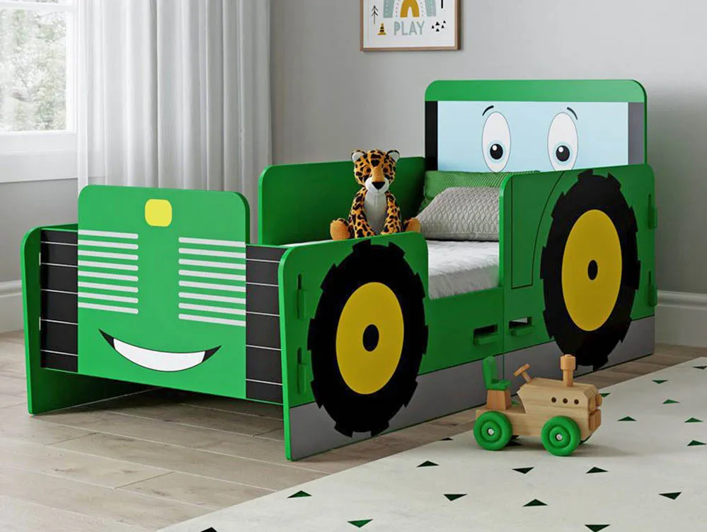 Kidsaw Kidsaw Green Tractor Junior Bed Frame