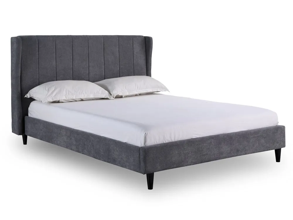 Seconique Seconique Amelia 4ft6 Double Grey Fabric Bed Frame