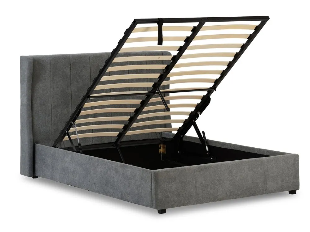 Seconique Seconique Amelia 4ft6 Double Grey Fabric Ottoman Bed Frame