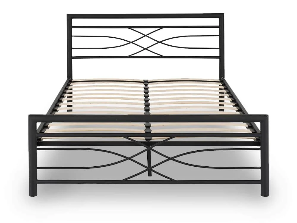 Seconique Seconique Kelly 4ft6 Double Black Metal Bed Frame