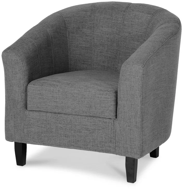 Seconique Seconique Tempo Grey Fabric Tub Chair