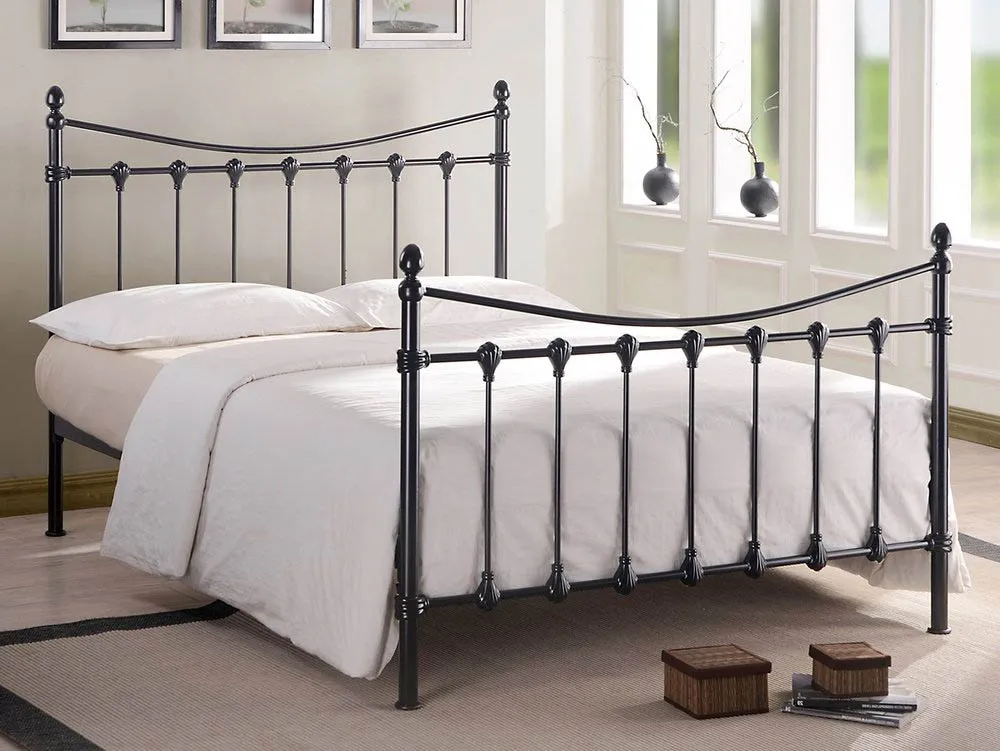 Time Living Time Living Florida 5ft King Size Black Metal Bed Frame