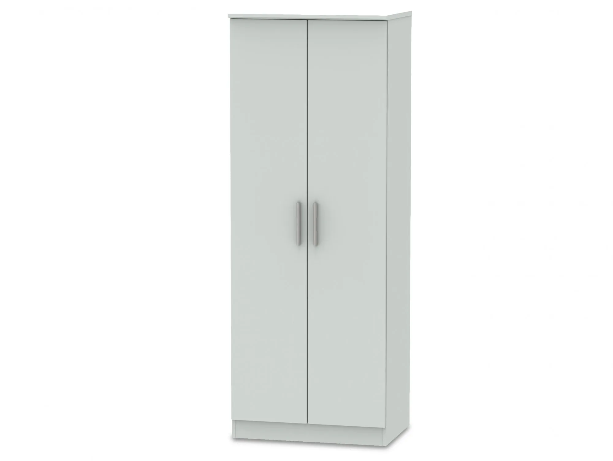 Welcome Welcome 2ft6 Knightsbridge Matt Grey 2 Door Tall Double Wardrobe (Assembled)