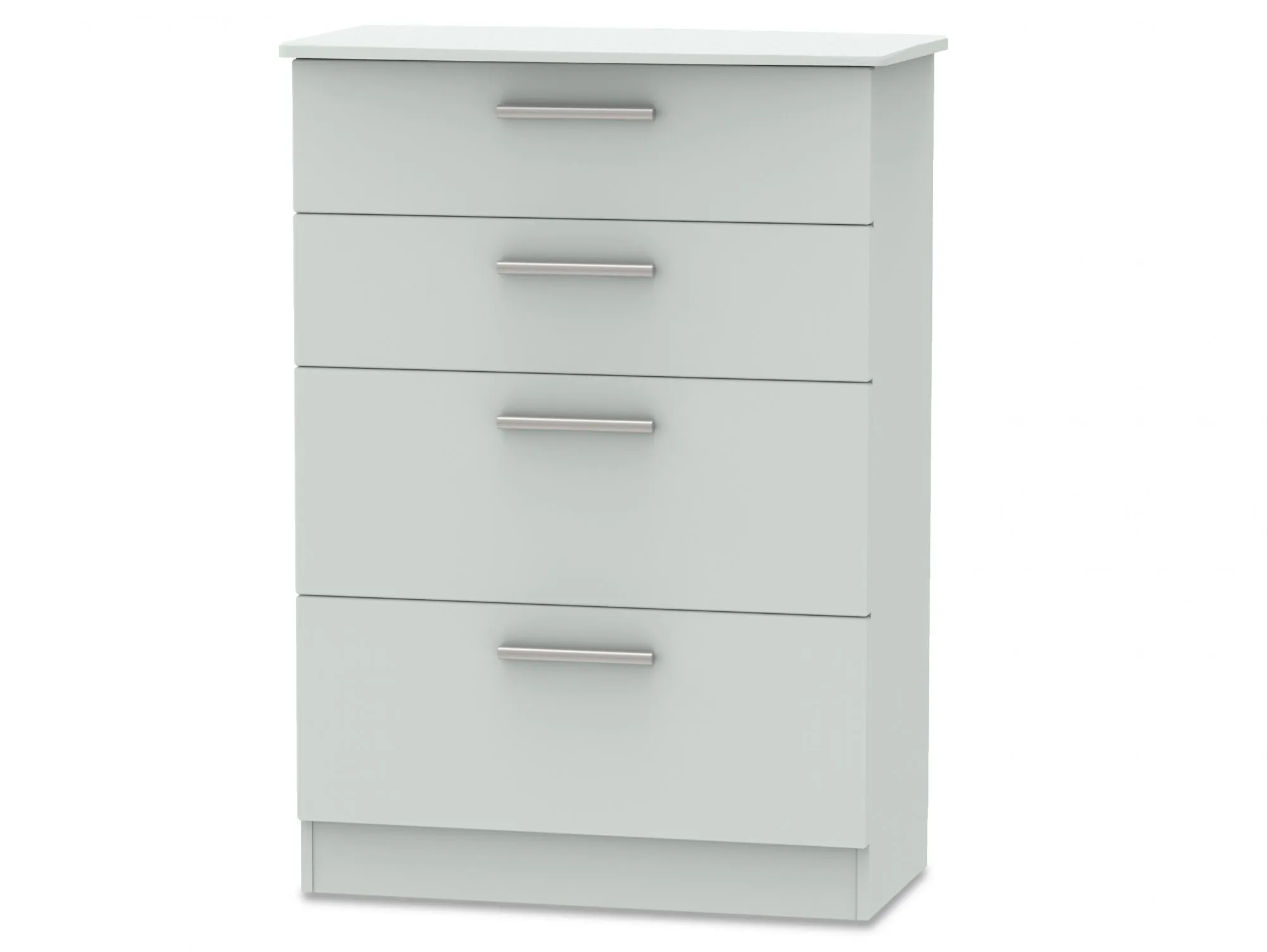 Welcome Welcome Knightsbridge Matt Grey 4 Drawer Deep Chest of Drawers (Assembled)