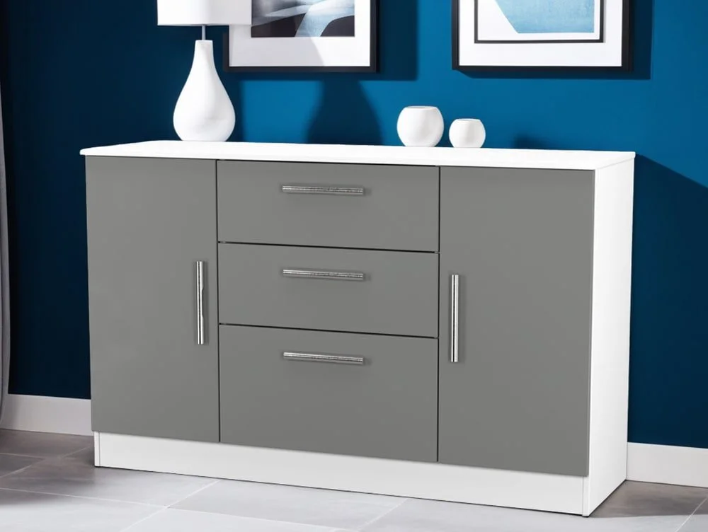 Welcome Welcome Contrast 2 Door 3 Drawer Sideboard (Assembled)