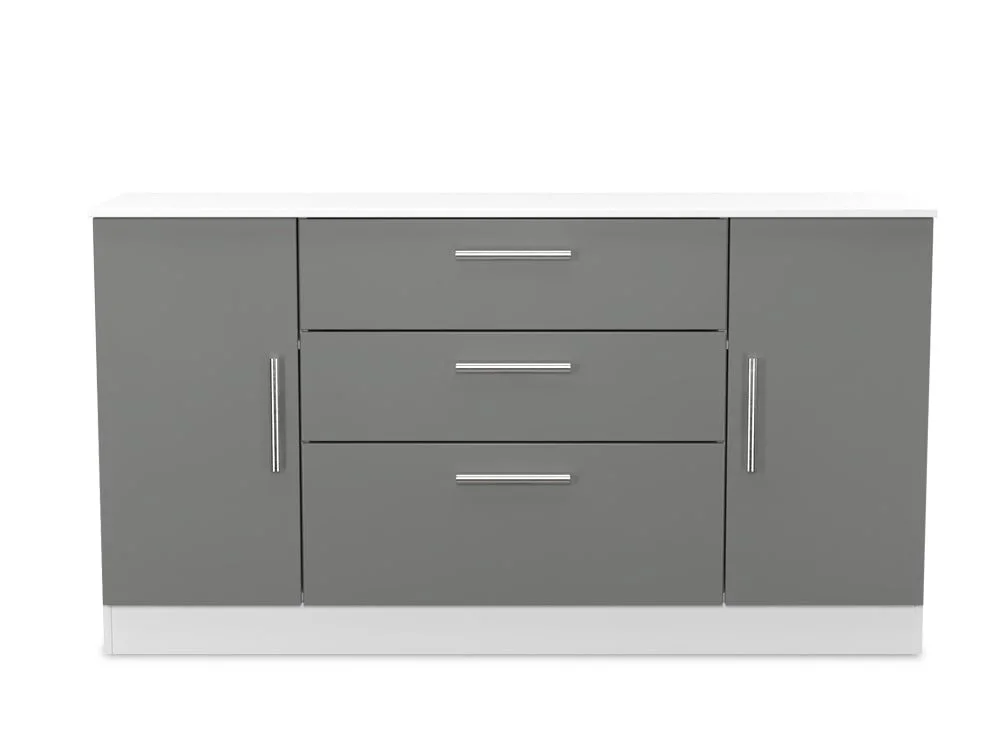 Welcome Welcome Contrast 2 Door 3 Drawer Wide Sideboard (Assembled)