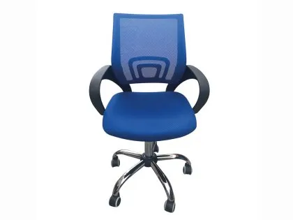 LPD Tate Blue Mesh Back Office Chair LPD Tate Blue Mesh Back Office Chair