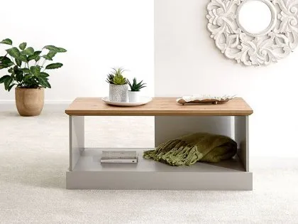 GFW Kendal Grey and Oak Coffee Table GFW Kendal Grey and Oak Coffee Table