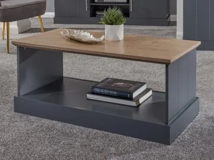 GFW Kendal Slate Blue and Oak Coffee Table GFW Kendal Slate Blue and Oak Coffee Table