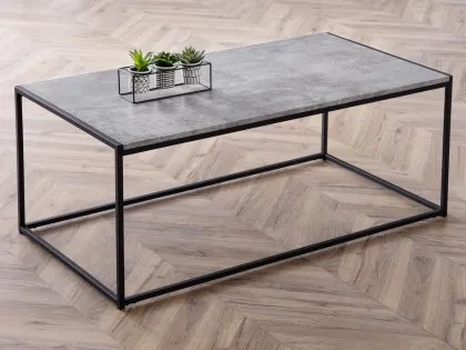 Julian Bowen Staten Concrete Effect Coffee Table Julian Bowen Staten Concrete Effect Coffee Table