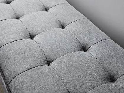 GFW Milan Dark Grey Fabric Bench