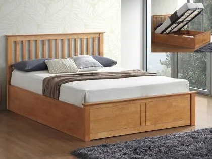 Bedmaster Malmo Oak Wooden Ottoman Bed Frame Bedmaster Malmo Oak Wooden Ottoman Bed Frame