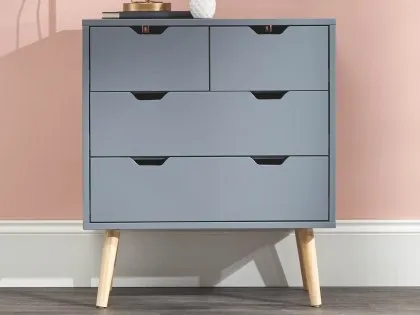 GFW Nyborg Dark Grey 2+2 Drawer Chest of Drawers GFW Nyborg Dark Grey 2+2 Drawer Chest of Drawers