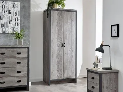 GFW Boston Grey Wood Effect 3 Piece Bedroom Furniture Package GFW Boston Grey Wood Effect 3 Piece Bedroom Furniture Package