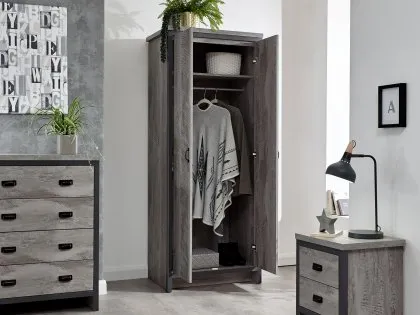 GFW Boston Grey 3 Piece Bedroom Furniture Package