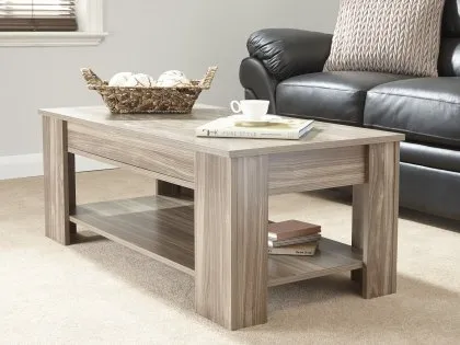 GFW Arvika Walnut Lift Up Coffee Table GFW Arvika Walnut Lift Up Coffee Table