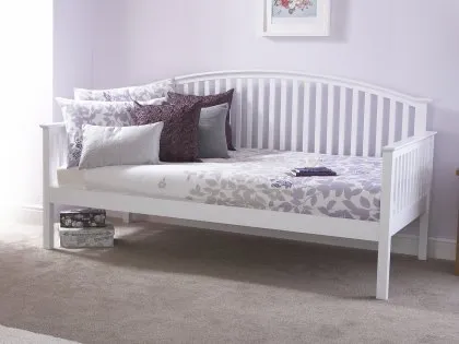 GFW Madrid White Wooden Day Bed Frame GFW Madrid White Wooden Day Bed Frame