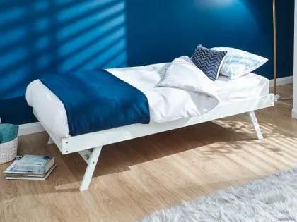 GFW Madrid White Wooden Trundle Under Bed Frame GFW Madrid White Wooden Trundle Under Bed Frame