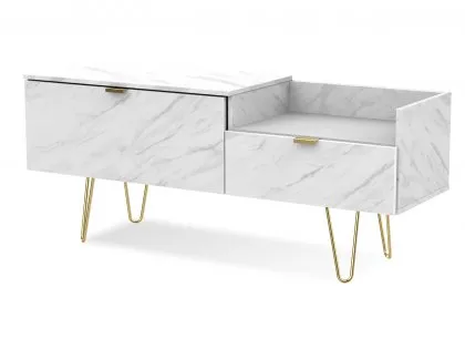 Welcome Hong Kong TV Console with Gold Hairpin Legs (Assembled) Welcome Hong Kong TV Console with Gold Hairpin Legs (Assembled)