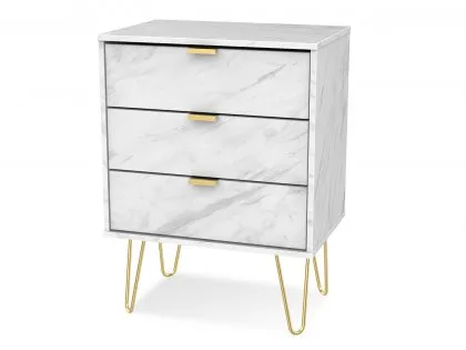 Welcome Hong Kong 3 Drawer Chest with Gold Hairpin Legs (Assembled) Welcome Hong Kong 3 Drawer Chest with Gold Hairpin Legs (Assembled)