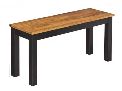 LPD Copenhagen 100cm Black and Oak Wooden Dining Bench LPD Copenhagen 100cm Black and Oak Wooden Dining Bench