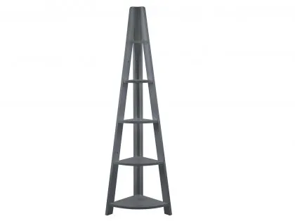 LPD Tiva Black Corner Ladder Shelving Unit LPD Tiva Black Corner Ladder Shelving Unit