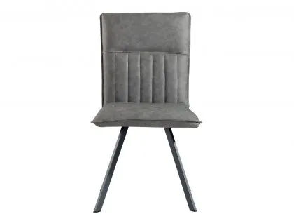 Kenmore Faris Grey Faux Leather Dining Chair