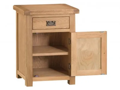 Kenmore Waverley Oak 1 Door 1 Drawer Lamp Table (Assembled)