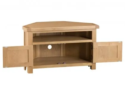 Kenmore Waverley Oak 2 Door Corner TV Cabinet (Assembled)