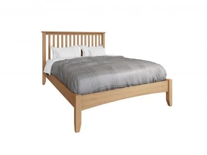 Kenmore Dakota 4ft6 Double Oak Wooden Bed Frame