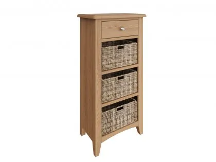 Kenmore Dakota Oak 1 Drawer Tall Storage Unit (Assembled)