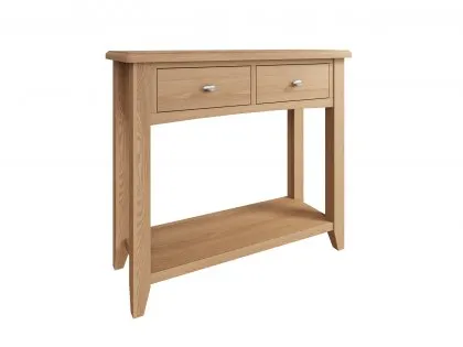 Kenmore Dakota Oak 2 Drawer Console Table