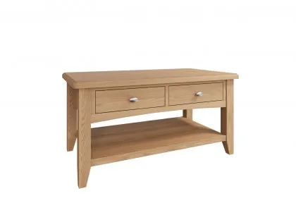 Kenmore Dakota Oak 2 Drawer Large Coffee Table