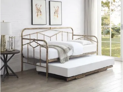 Flintshire Axton 3ft Single Antique Bronze Metal Day Bed Frame